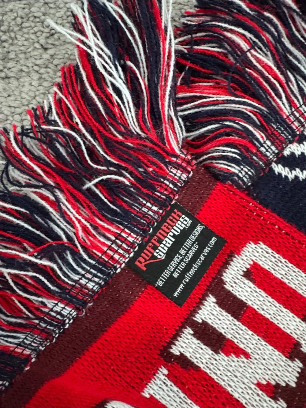 TWO (2) US National Team Red & Navy Soccer Scarves